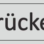 Silbergraues Türschild "Drücken" aus Hart-PVC, 12x4,5 cm, für Innen- und Außenbereich.