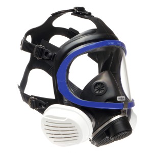 Dräger X-plore 5500 Vollmaske Handwerkerset mit Partikelfilter, schwarz-weiß.