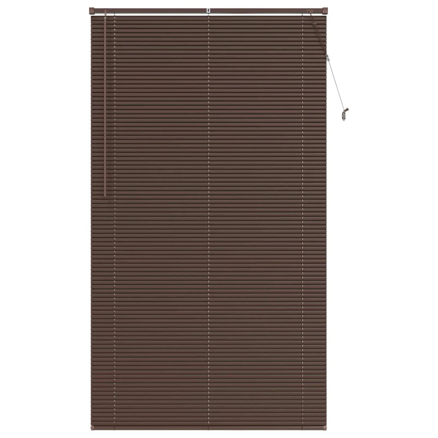 vidaXL Venetianer Jalousie Dunkelbraun mit Muster 213 x 110 cm PVC 42003804 günstig online kaufen