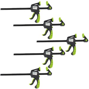 TRUTZHOLM 5x Einhandzwinge Spannweite 150mm Dehnbereich 310mm