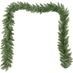 Grüne 270 cm PVC Girlande New Fundy für Dekorationen, ohne Beleuchtung.