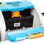 Steinbach Poolrunner Battery Pro Poolroboter mit geöffnetem Akkufach und Filter.