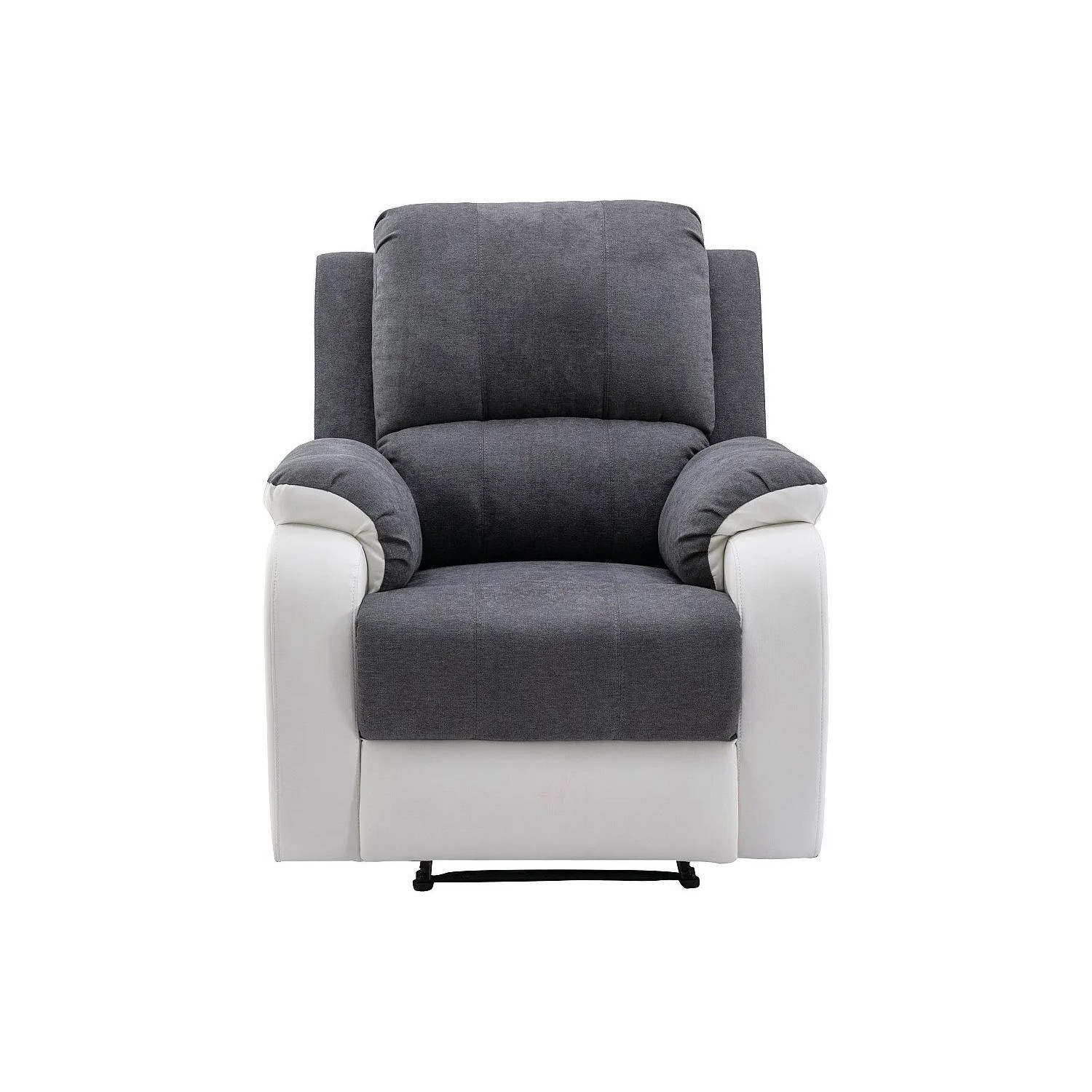 Vente-unique Relaxsessel Brody Grau  Weiß 87 cm