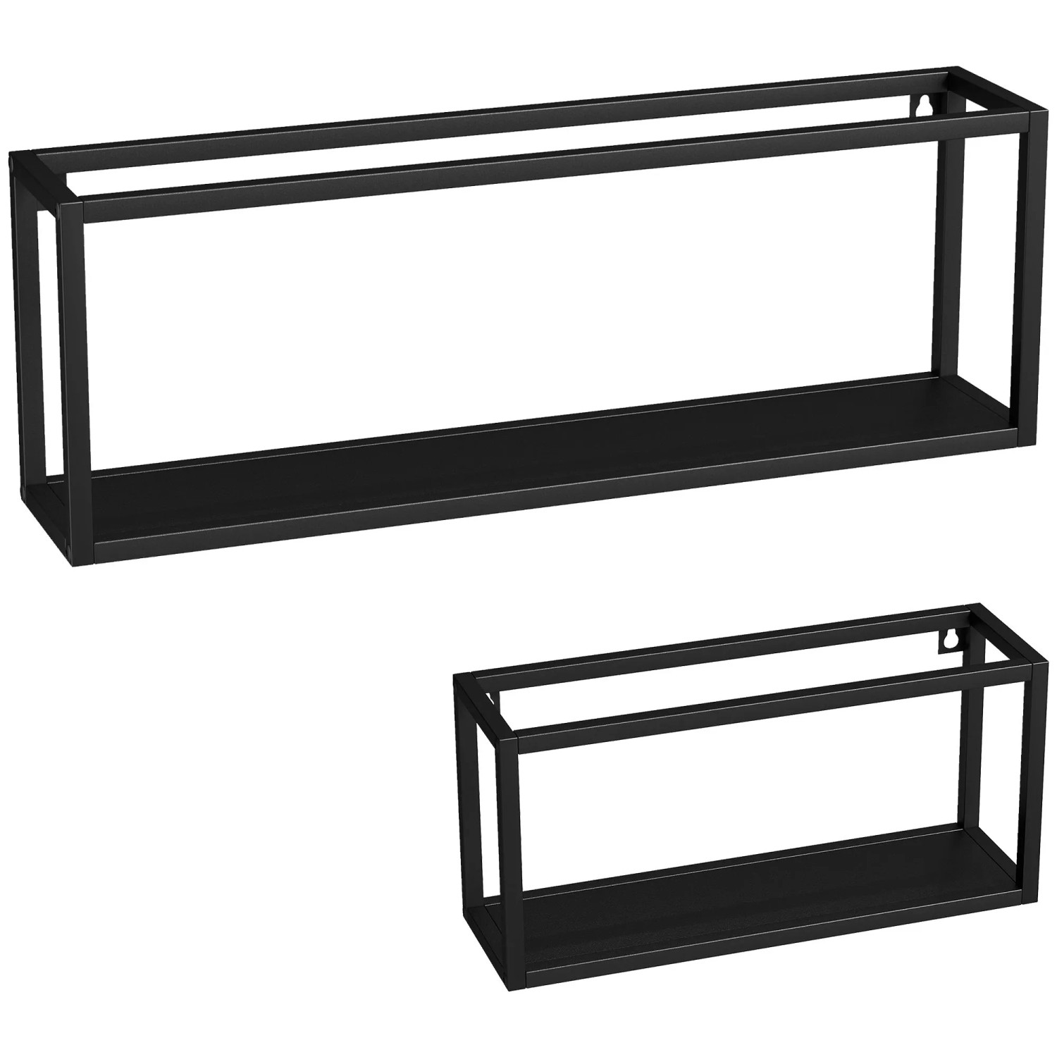 HOMCOM Standregal Stahl 60L x 12B x 21H cm Schwarz