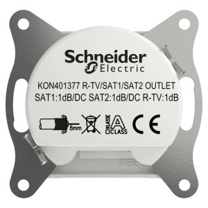 Schneider Electric ASFORA TV-SAT-SAT Enddose 1dB UP Weiss EPH3670121D