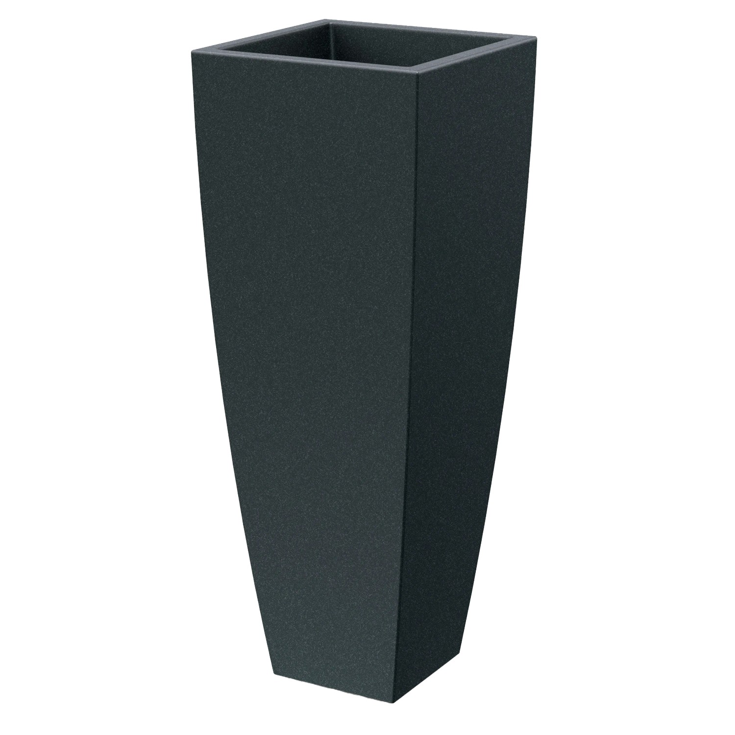 Prosperplast Blumentopf Mooda Square Hoch 100 cm x 40 cm x 40 cm Charcoal
