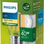 Philips LED-Lampe E27, Tropfenform, 2,3W, ultraeffizient, warmweißes Licht im Karton.