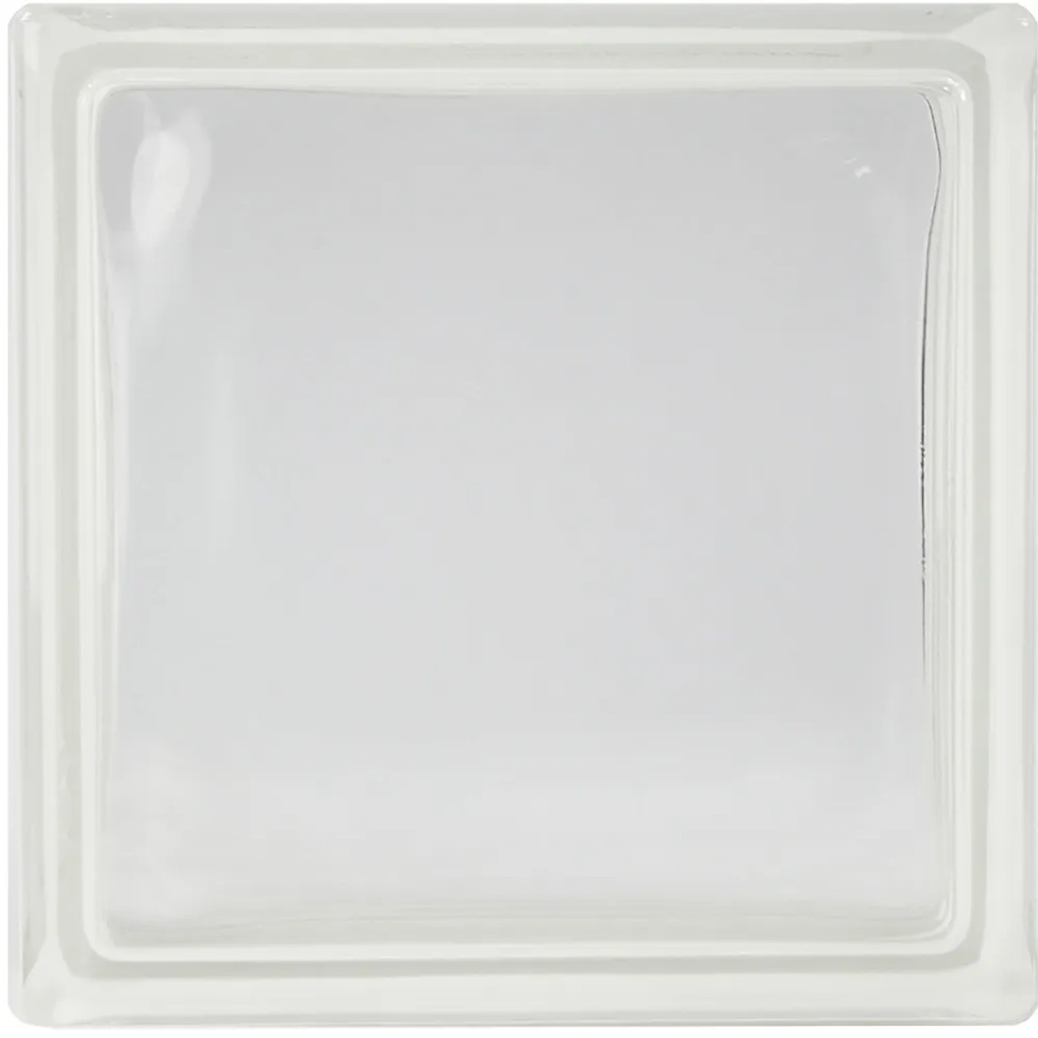 Klarer Glasstein Vollsicht, 19x19x10 cm, für Innen- und Außenbereich, Brandschutz F30.