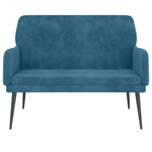 vidaXL Sitzbank Blau 108x79x79 cm Samt 351423