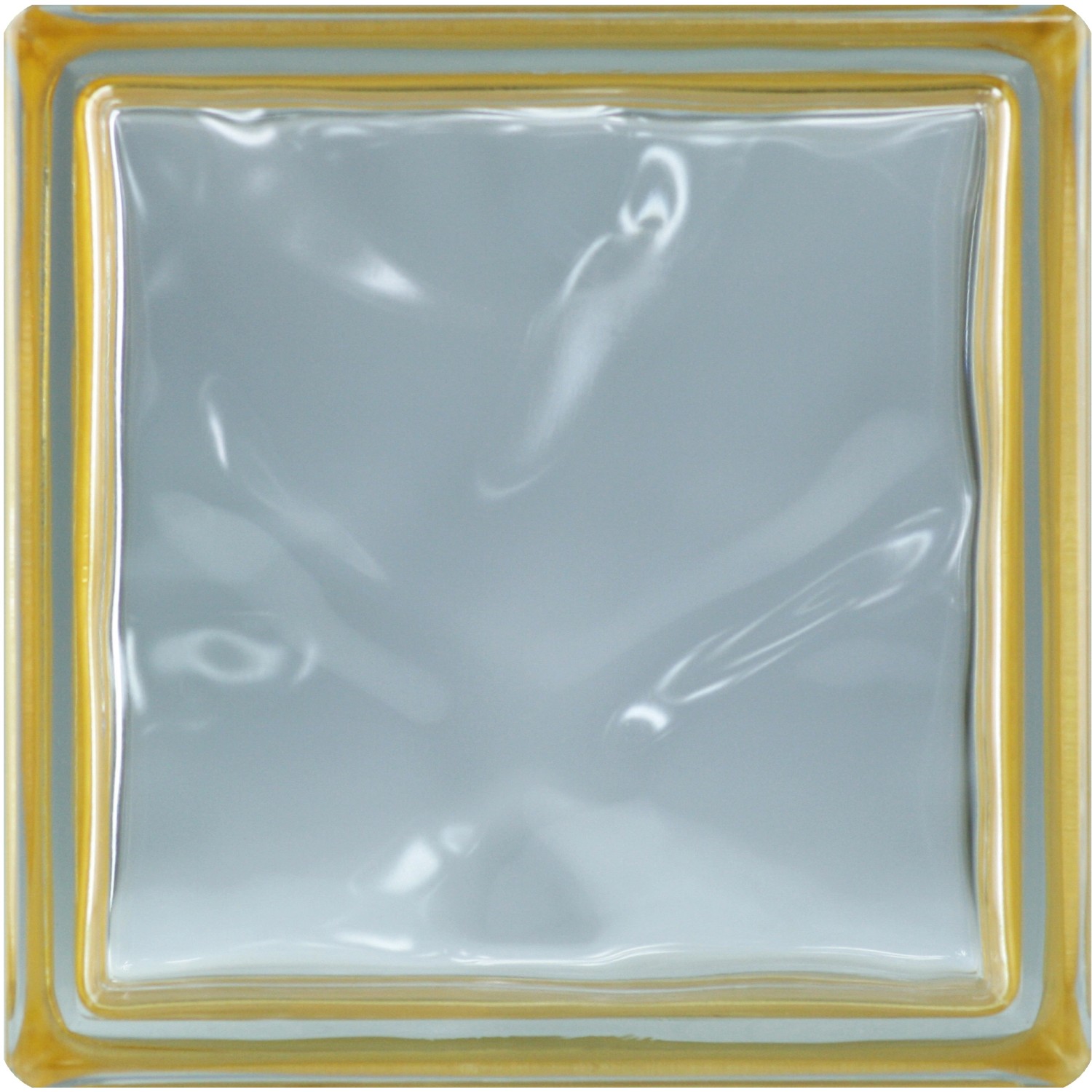 BM Glasstein Wolke Reflex Gold 19 cm x 19 cm x 8 cm glänzend