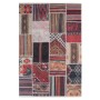 Bunter MeGusta Kurzflor Teppich im Patchwork-Design, 200x290 cm.
