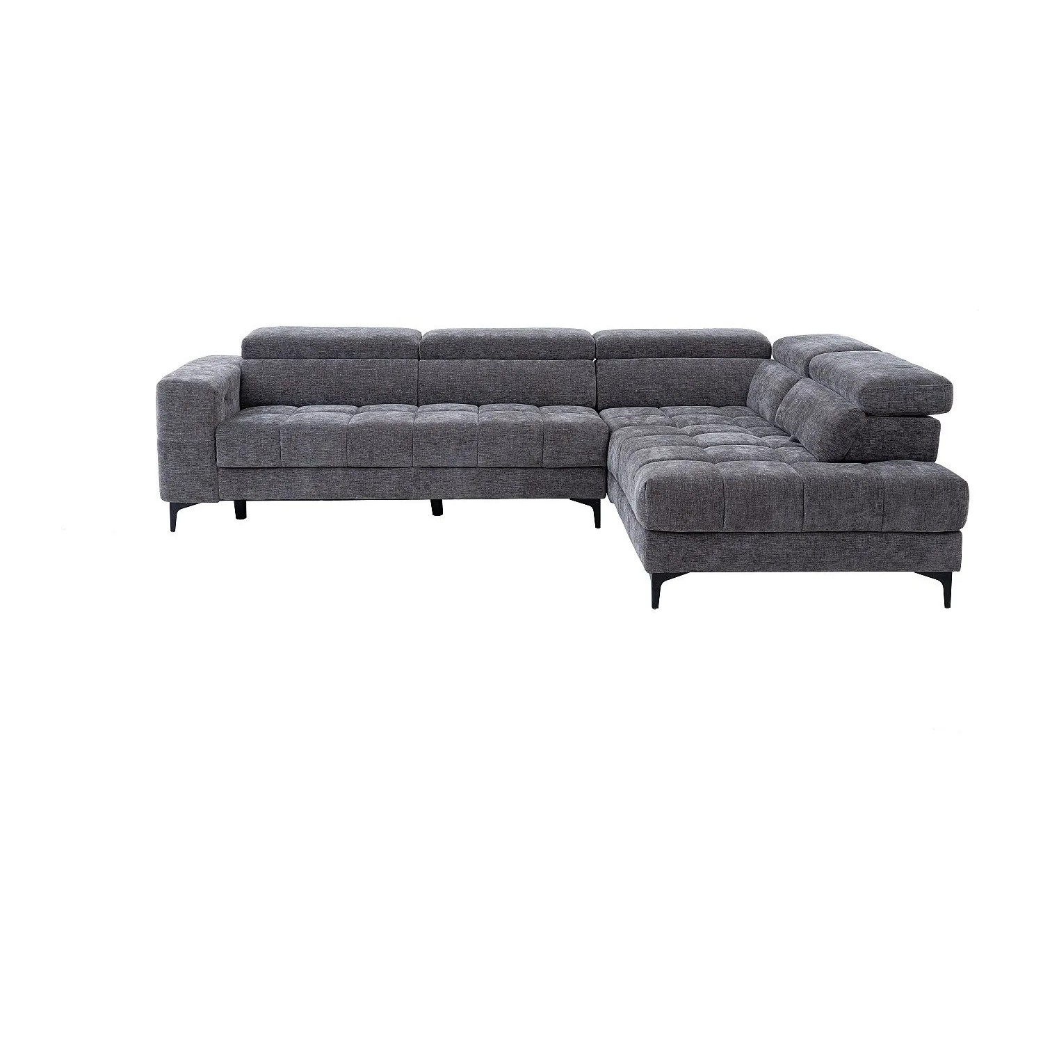 Vente-unique Relaxsofa Moniso Anthrazitgrau 298 cm