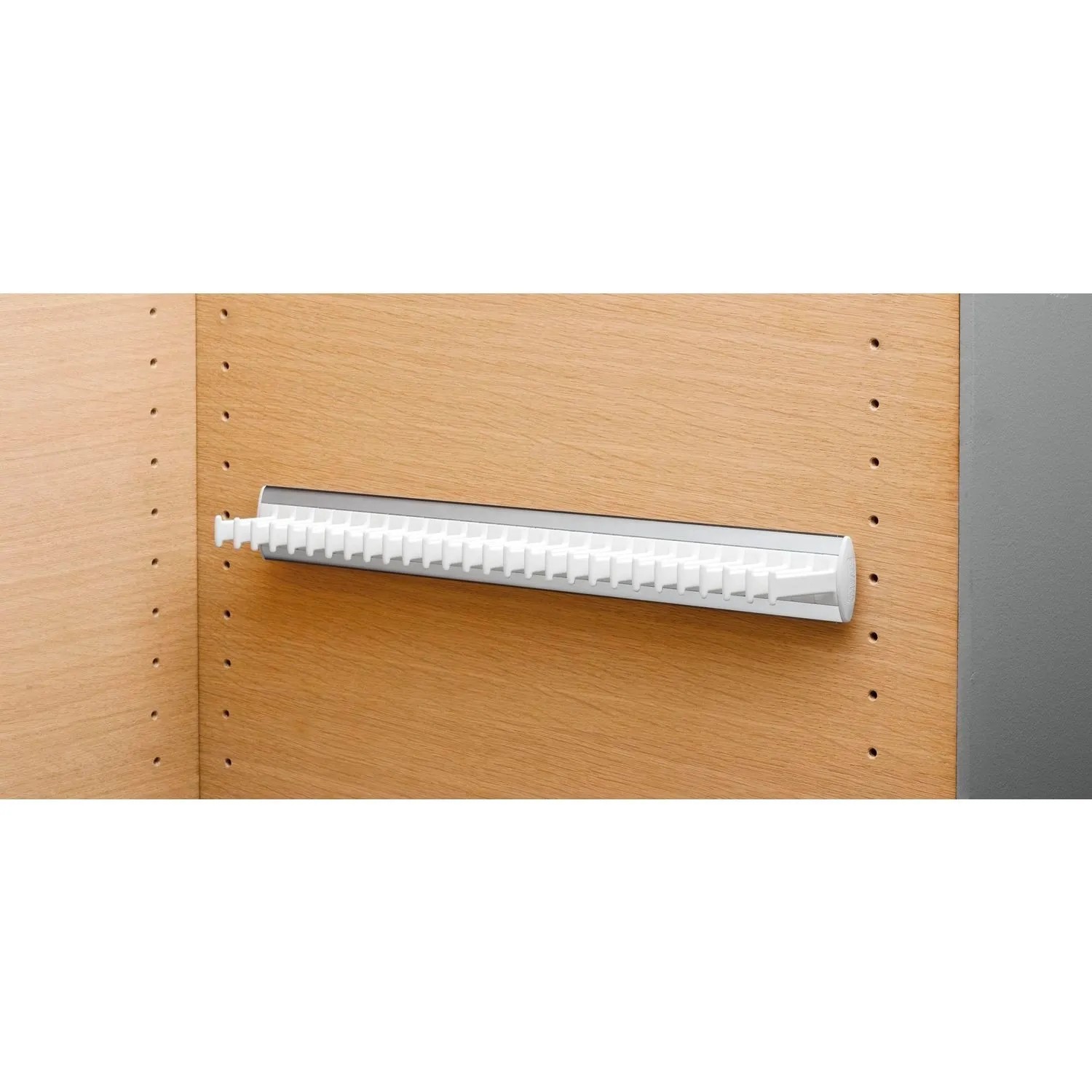 Servetto Krawattenhalter Modell D Aluminium Kunststoff Weiß