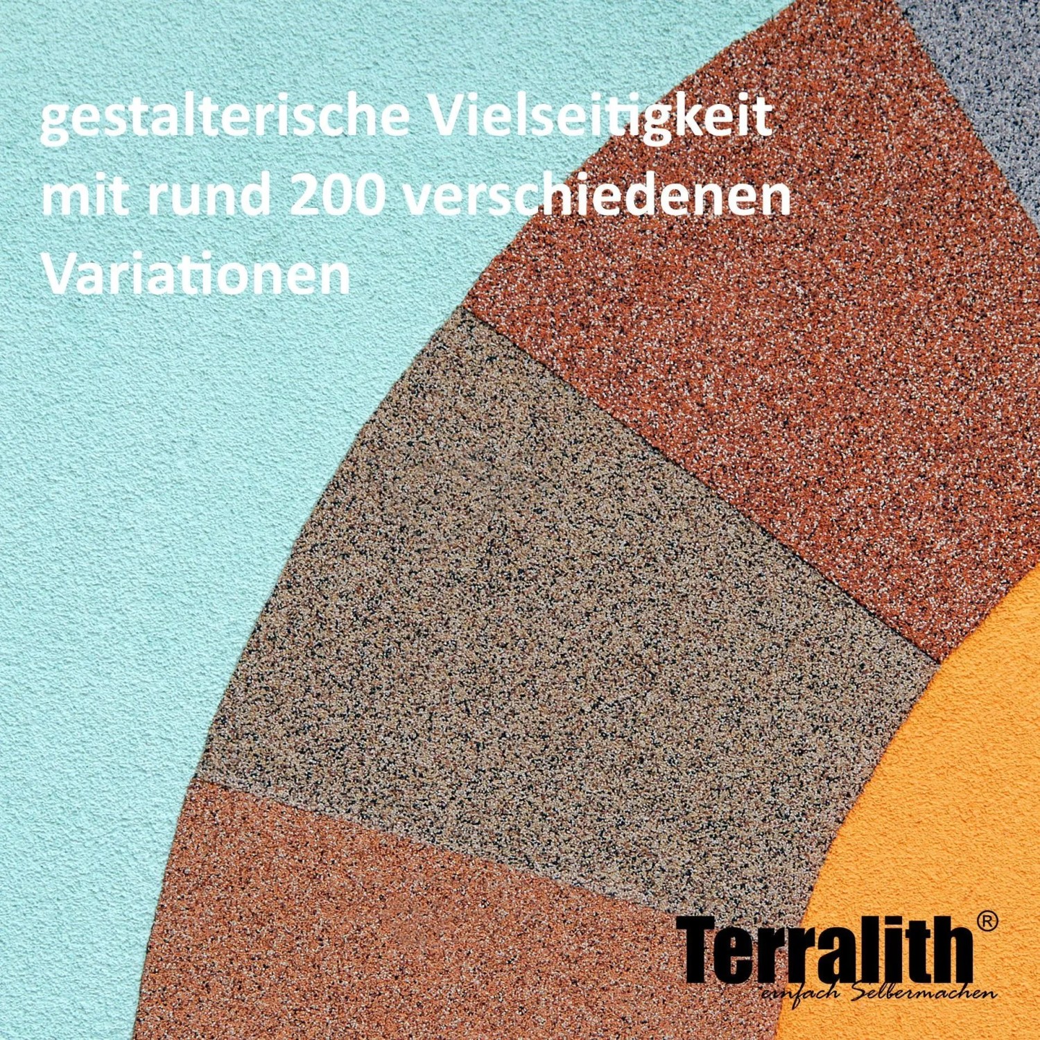 Terralith Buntsteinputz Mosaikputz 2mm 14 kg BSP106 Weiss Grün_5