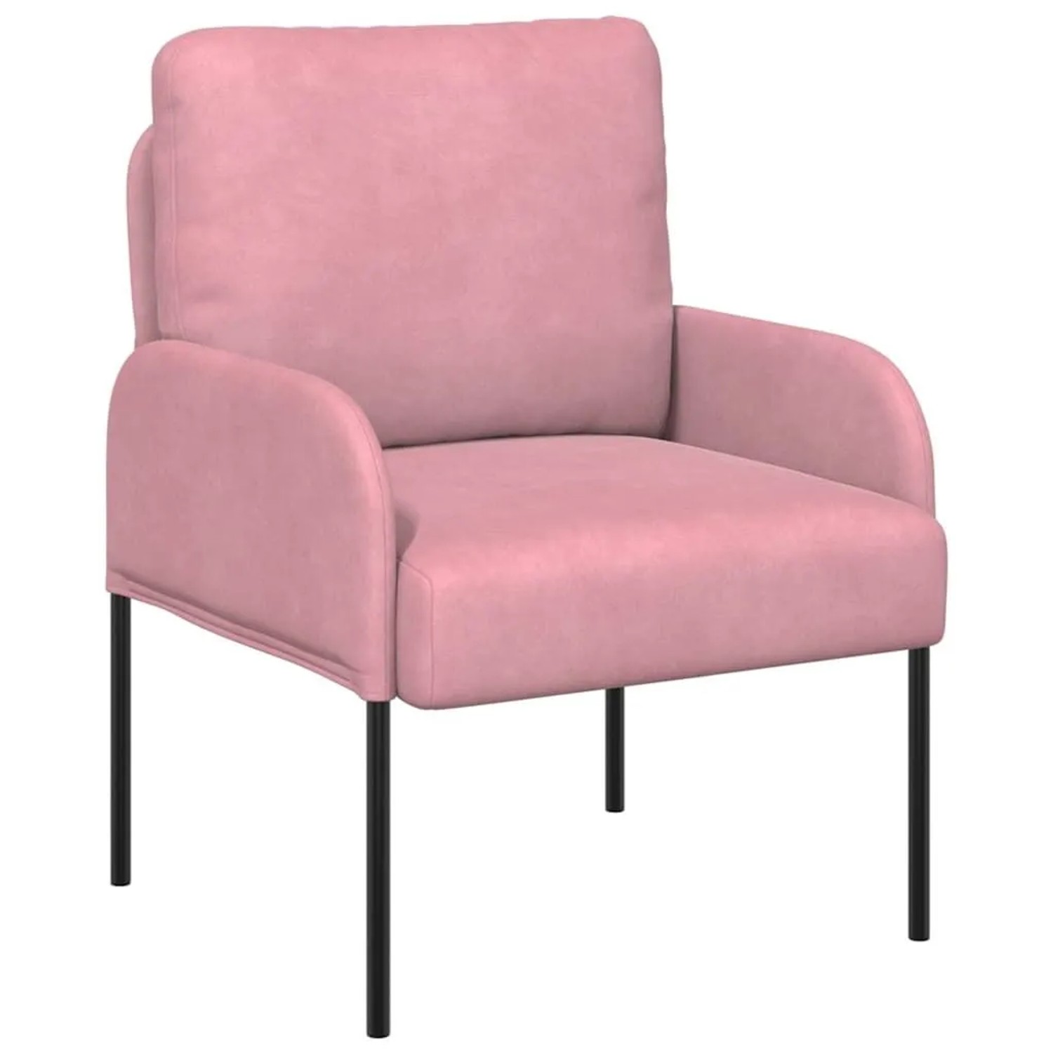 vidaXL Sofas mit Kissen 55cm Rosa Sperrholz 42023441