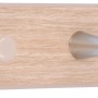 Siro Hakenleiste mit 5 Haken, Holzeffekt Rotbuche, 400mm Länge.