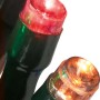 Nahaufnahme: Bunte LED Lichterkette mit grünem Kabel für Außen, 240 LEDs