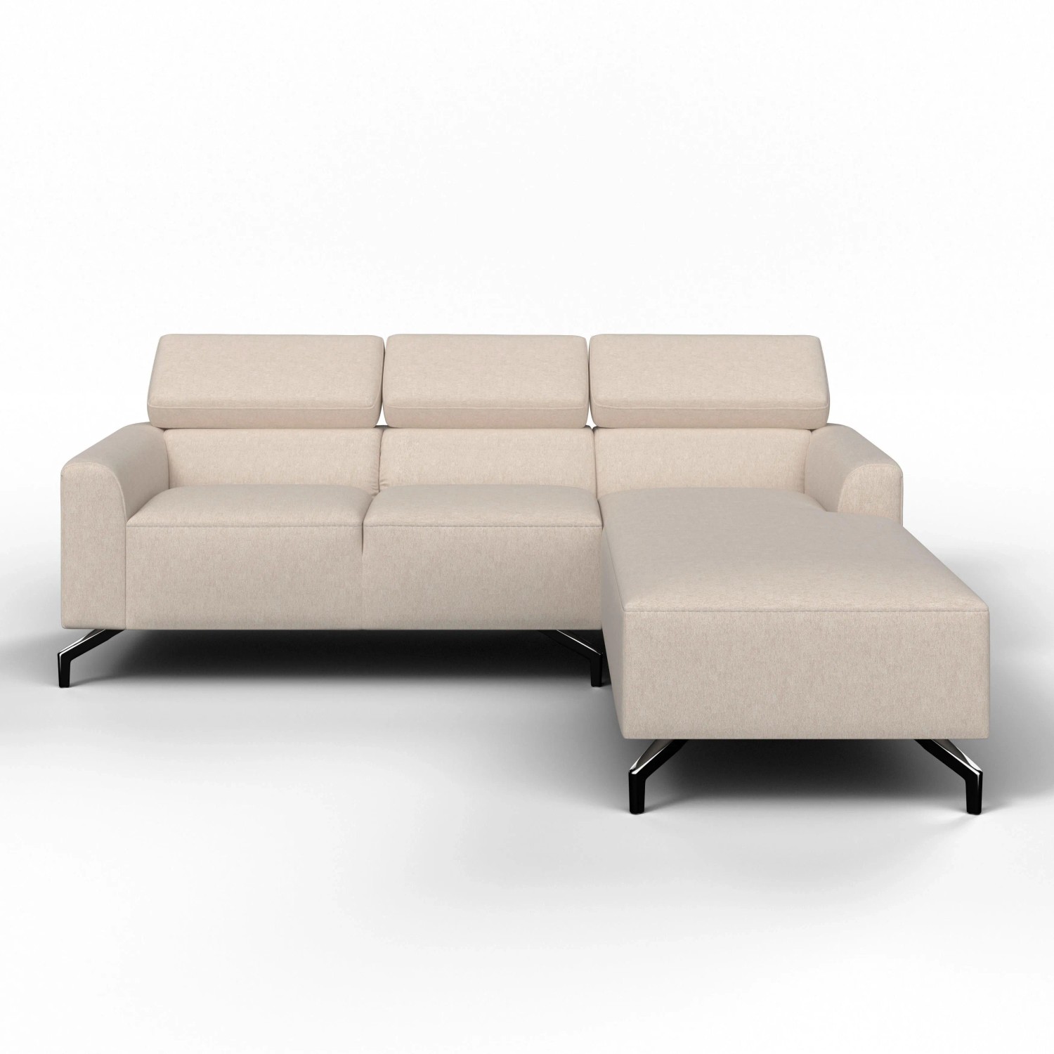 Bessagi Home Wohnlandschaft Fibu Beige Webstoff