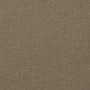 Nahaufnahme der Melange Taupe Stofftextur der vidaXL Hochlehner-Auflagen. Robustes Polyestergewebe für Gartenstuhlauflagen.