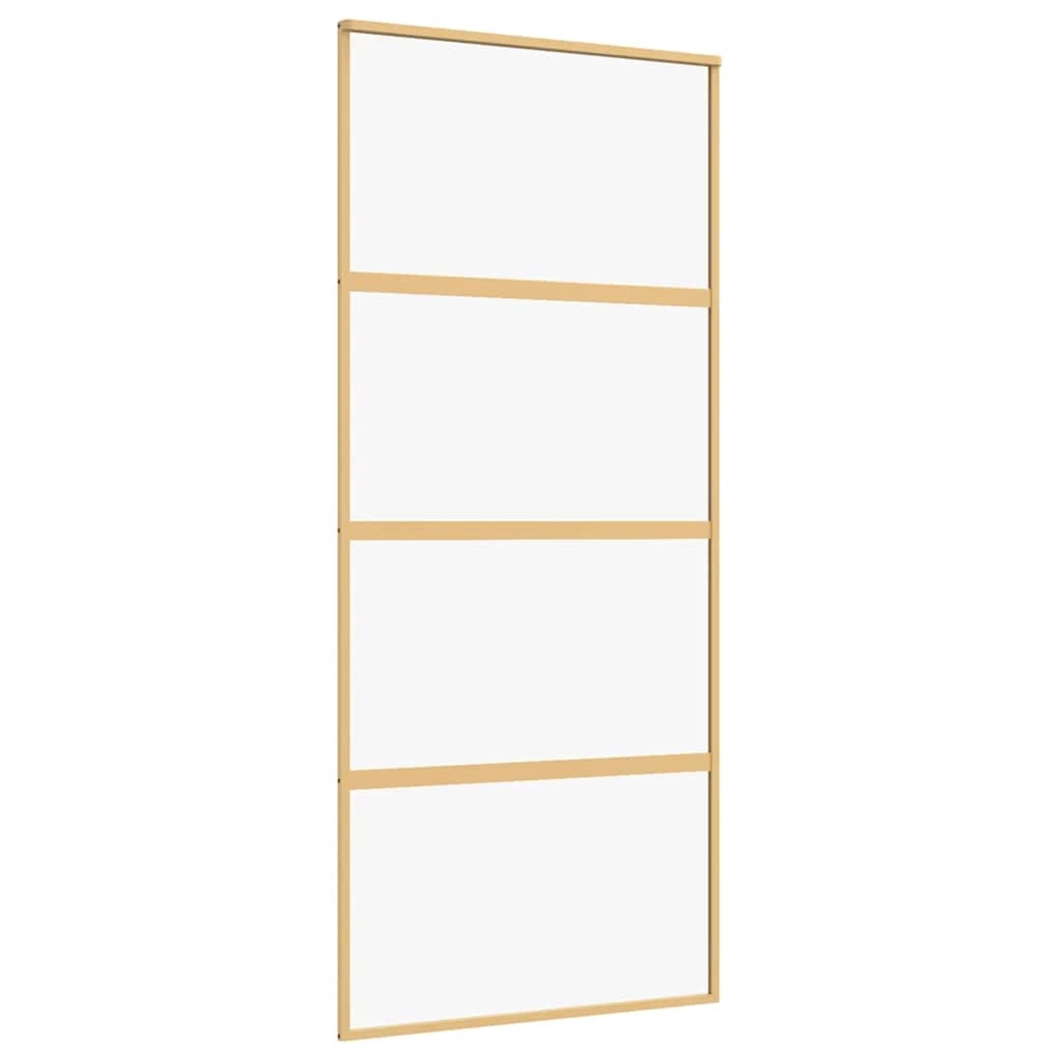vidaXL Schiebetür Golden 90x205 cm ESG-Klarglas und Aluminium 155179 günstig online kaufen