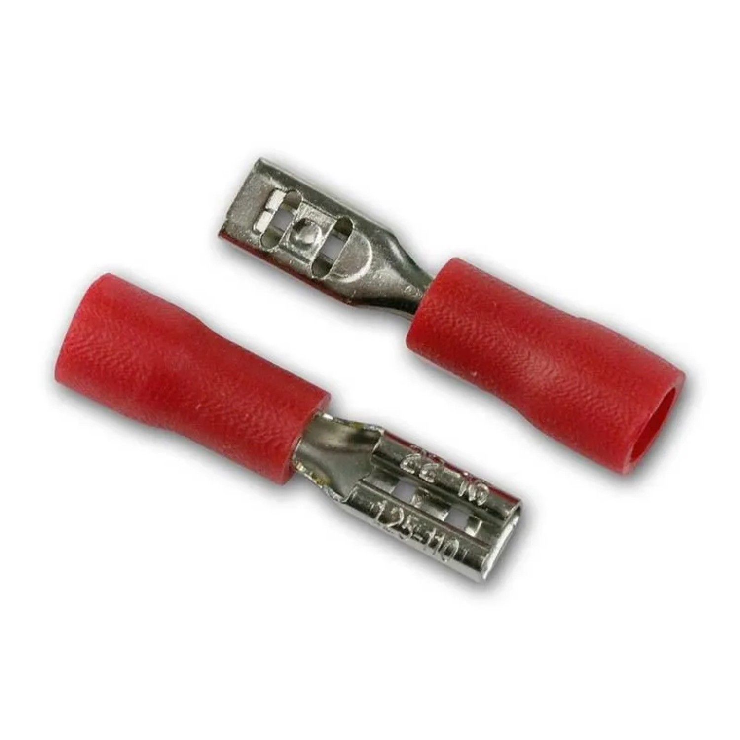 BLANKO Flachsteckhülse 08-28mm 50er Plastikbox Rot