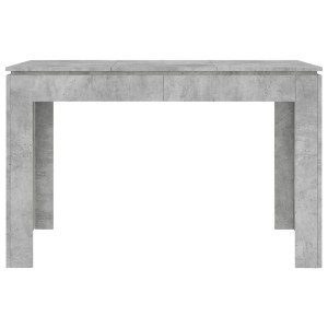 Moderner Esstisch vidaXL in Betongrau, 120x60 cm, aus Holzwerkstoff für Esszimmer und Küche.