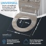 SANILO WC-Sitz Home mit Absenkautomatik und Holz-Optik, passend für Standard WC-Becken.