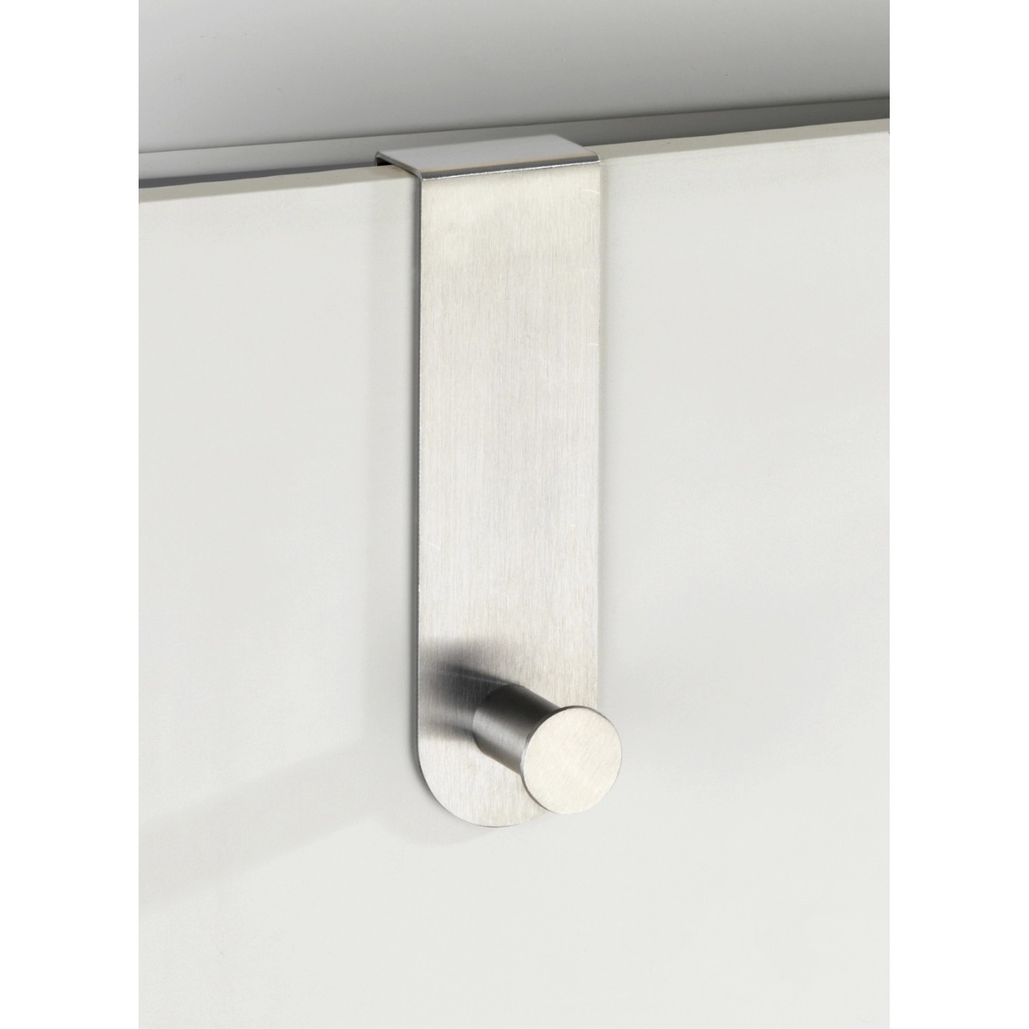 Wenko Türhaken Celano aus Edelstahl zum Einhängen an der Tür.