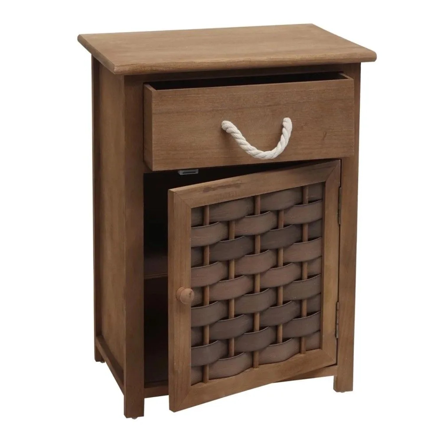 MCW Kommode K83 Dunkelbraun Polyrattan Dunkelbraun