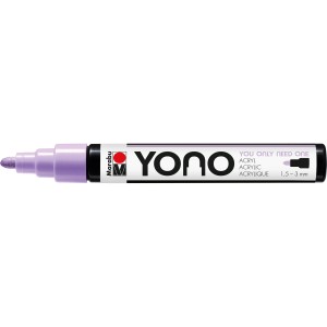 Marabu Yono Marker, 1,5-3 mm, in Pastelllila. Acrylmarker für Künstlerbedarf.