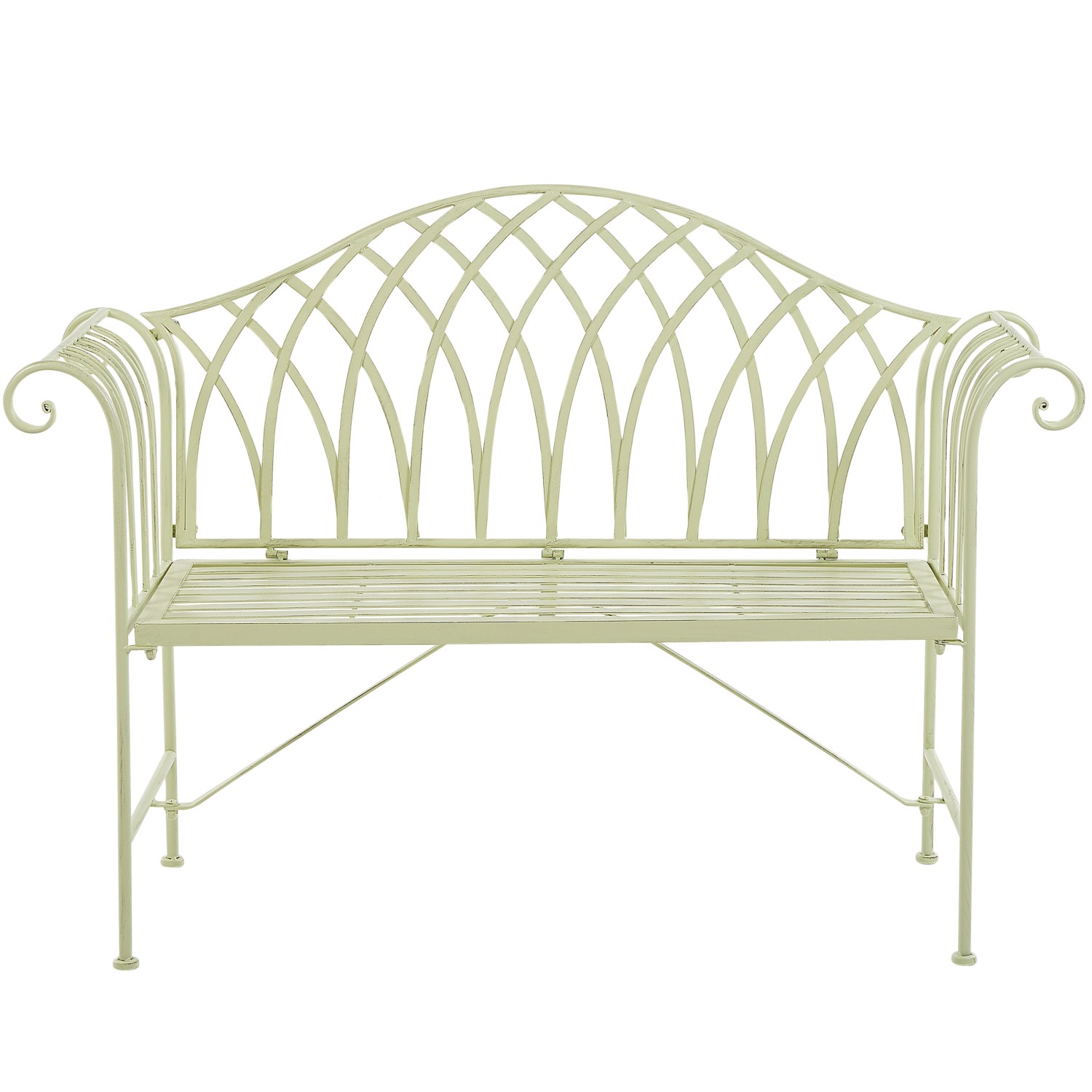 Beliani Gartenbank Grün 45x130x94 günstig online kaufen