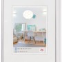 Walther Design Bilderrahmen New Lifestyle 50x70 cm, silberner Kunststoffrahmen für Dekoartikel.