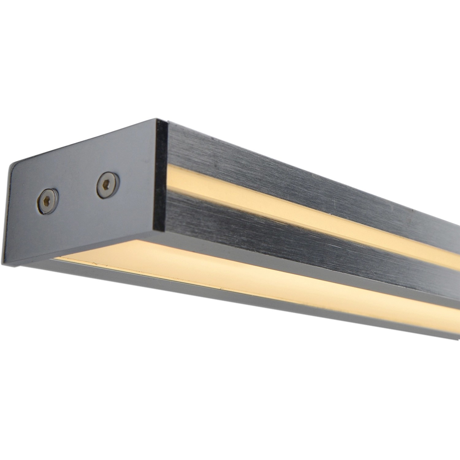 Näve LED-Pendelleuchte Straight, 103,5 cm, Aluminium. Moderne Hängeleuchte für Esszimmer.