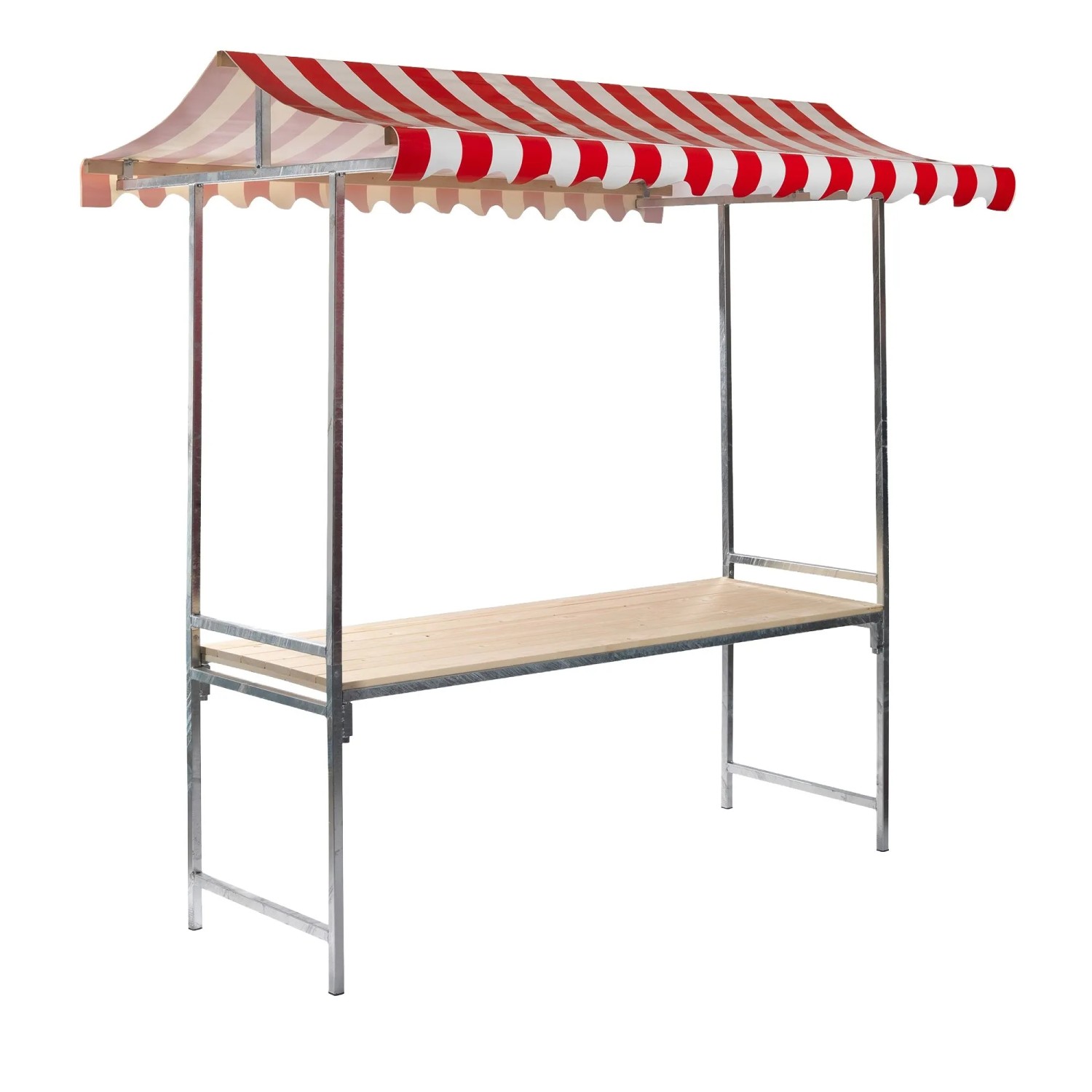 Veba Gartentisch Maastricht Rechteckig Holz Rot-Weiß 200 Cm X 151 Cm