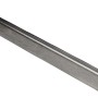 Gebürstetes Edelstahl Winkelprofil, 10 mm x 1 m, für Fliesenkanten.