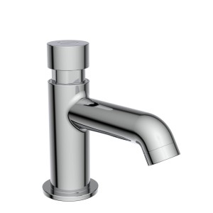 Schütte Standventil Lima Chrom für Kaltwasser, Auslaufventil mit Druckknopf