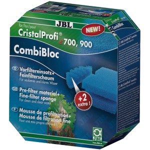 JBL CristalProfi CombiBloc Filtermasse für Aquarium Filter e4/7/900/1, Vorfilter und Filterschaum.