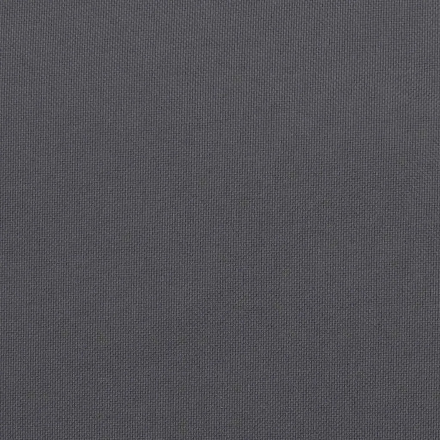Anthrazitfarbenes Oxford-Gewebe für Gartenbank-Auflage. Dichte, wasserabweisende Stofftextur für Sitzkissen.