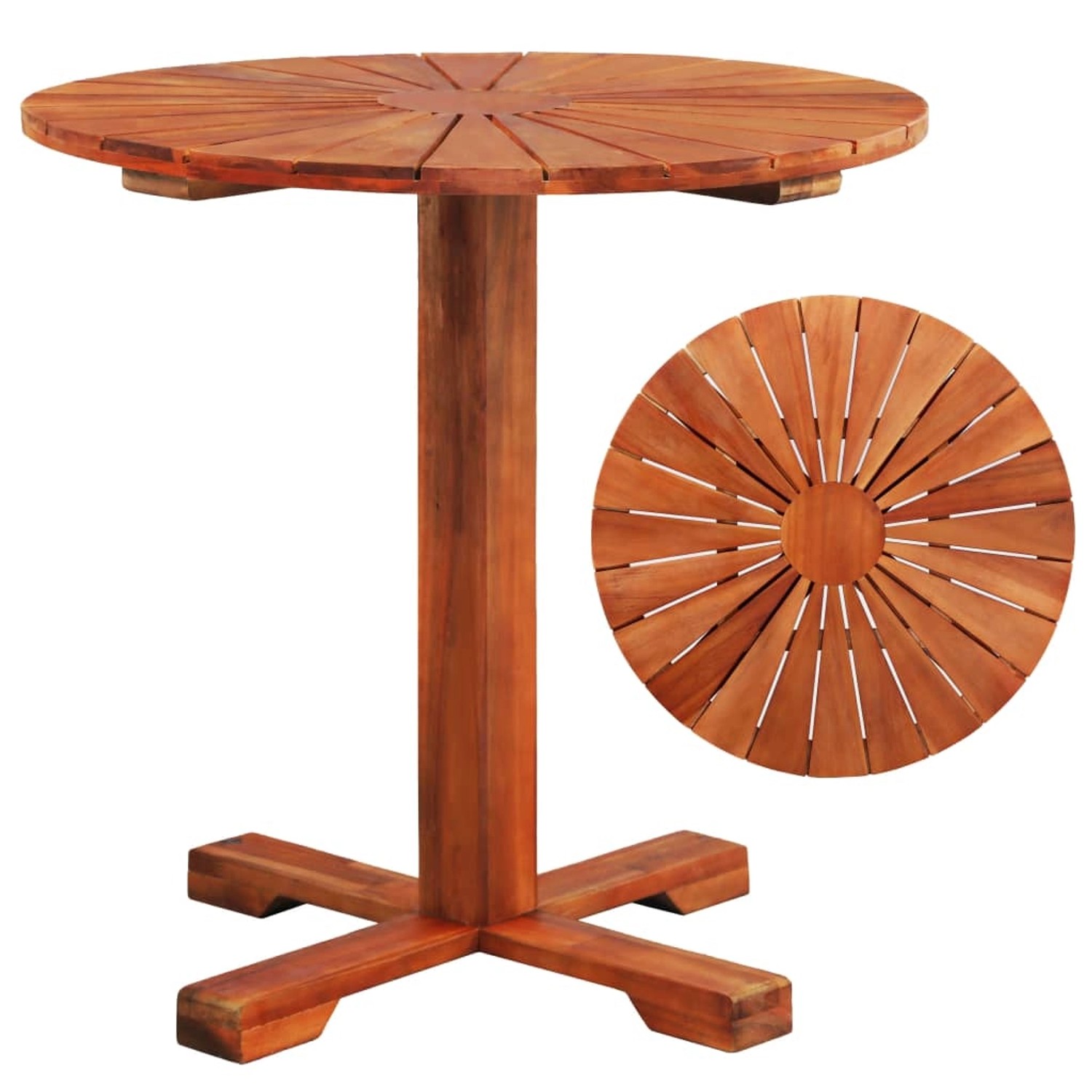 vidaXL Bistrotisch 70x70 cm Massivholz Akazie 44037 günstig online kaufen