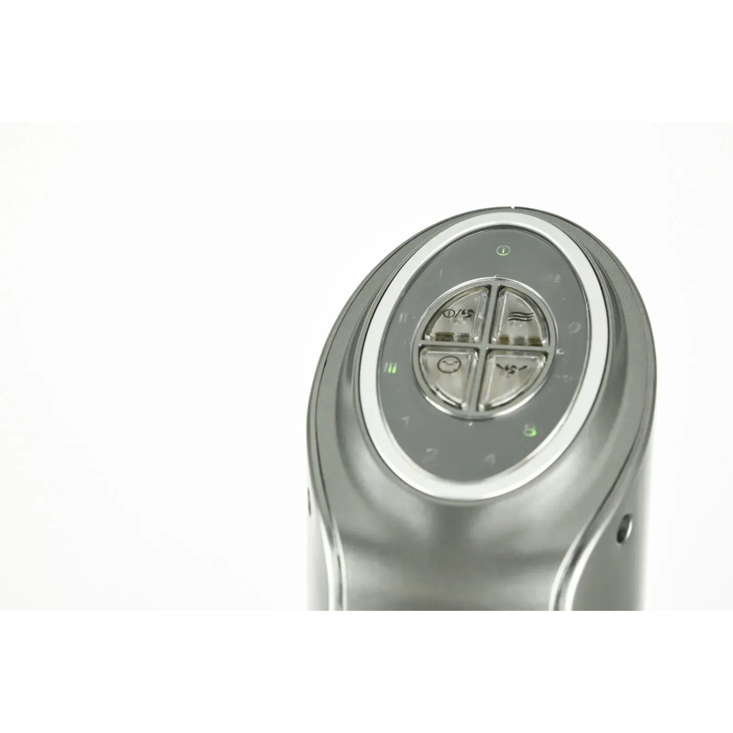 Detailaufnahme des Bedienfelds vom anthrazitfarbenen WESTINGHOUSE Säulenventilator Highland I.