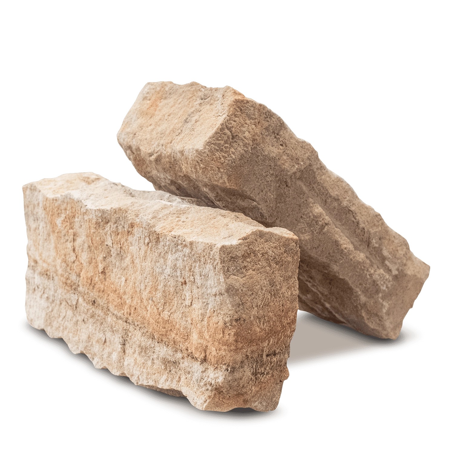 Galamio Sandstein Randsteine, gespalten, 40x20x10 cm. Rustikale Pflastersteine für Gartenwege und Beeteinfassungen.