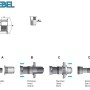 GOEBEL M4 Blindnietmuttern Set, Aluminium, Senkkopf, Montageablauf dargestellt.