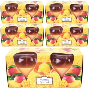 HS Candle Duftkerzen Creation 10er Pack Mango Sorbet im Karton.