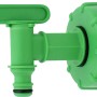 Grüner Hahn für IBC-Container mit Klicksystem, Zubehör für Regentonnen.