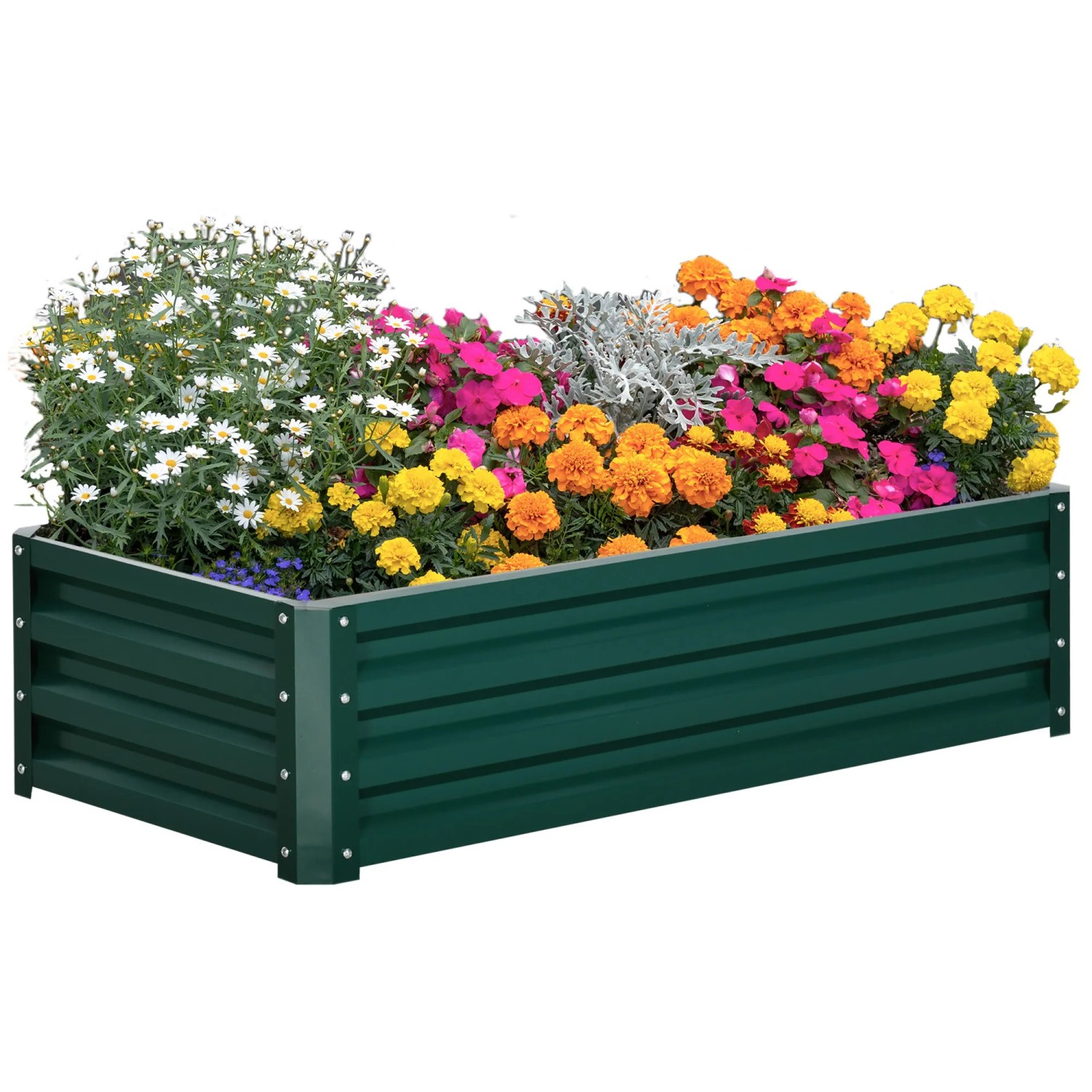 Thumbnail - Outsunny Garten-Bett Verzinkter Stahl 120L x 60B x 30,5H cm