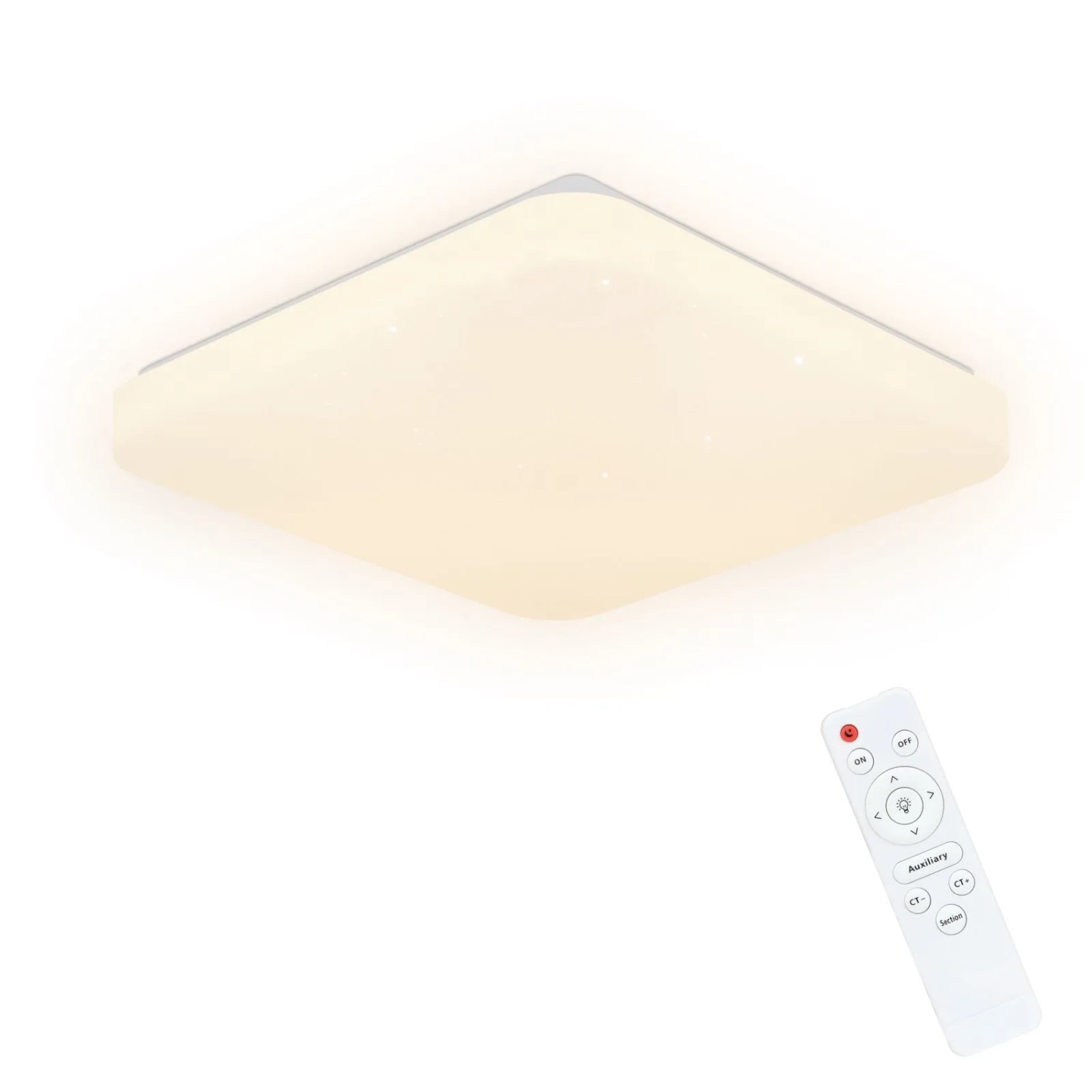 Nettlife Clements LED Deckenleuchte aus Kunststoff Weiß L 28 cm