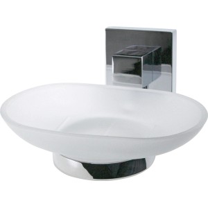 Fackelmann Ablageschale Mare Chrom für Badmöbel: Moderne Ablage aus Metall.