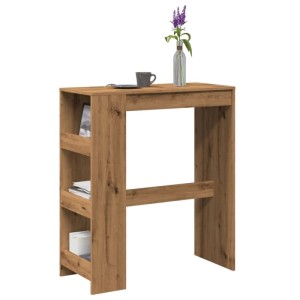 vidaXL Bartisch mit Regal Artisan-Eiche 90x40x103,5 cm Holzwerkstoff 854381
