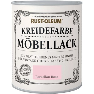 Dose Rust-Oleum Kreidefarbe Möbellack Porzellan Rosa Matt, geeignet für Möbelrenovierung.