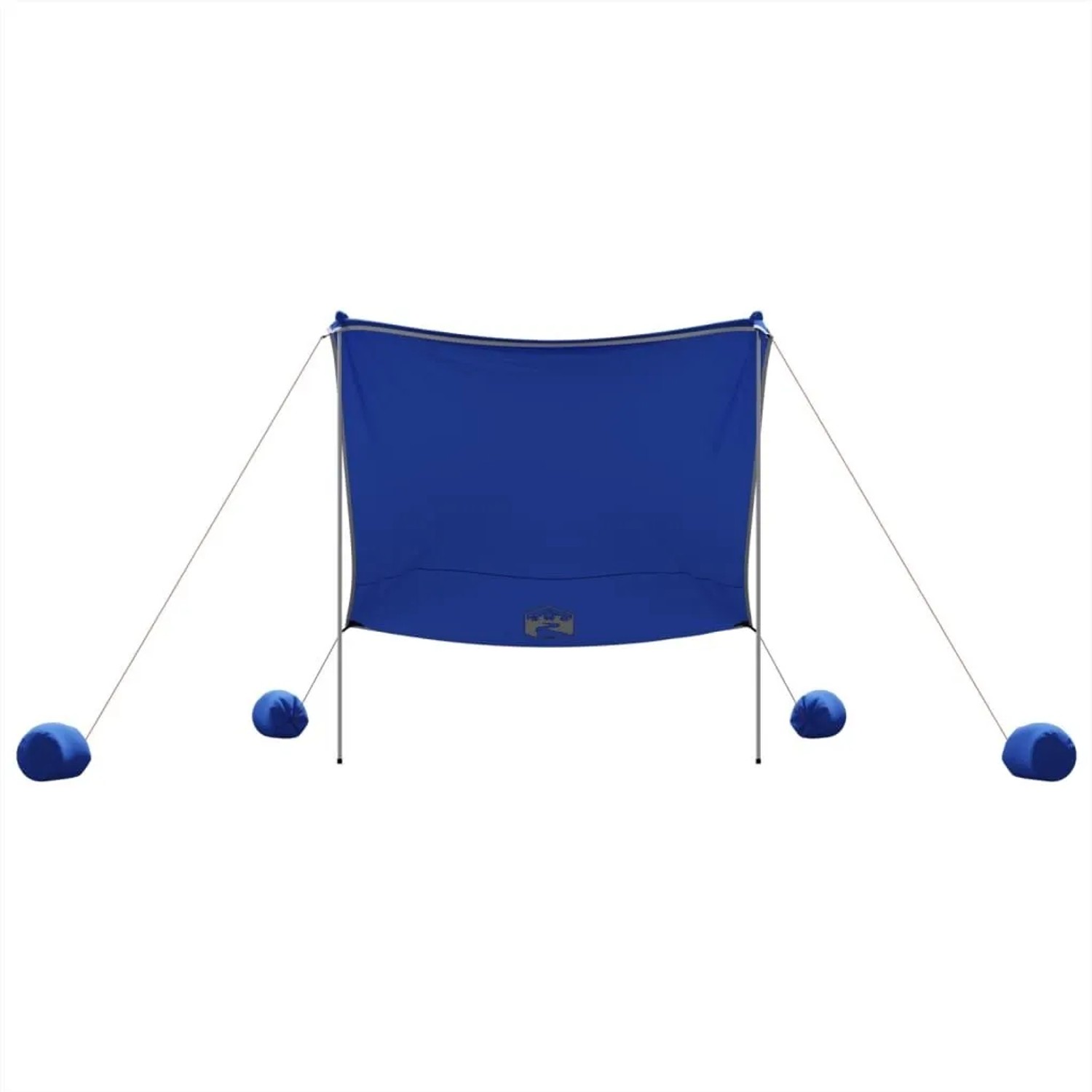 vidaXL Strand-Schattenzelt mit Sandsäcken Blau 214x236 cm 4008641_4
